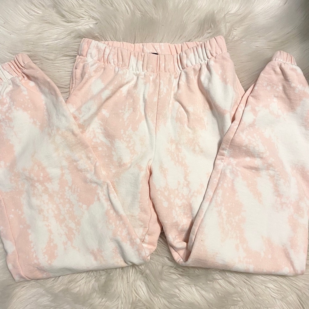 Bleach Dyed Rosa Sweatpants